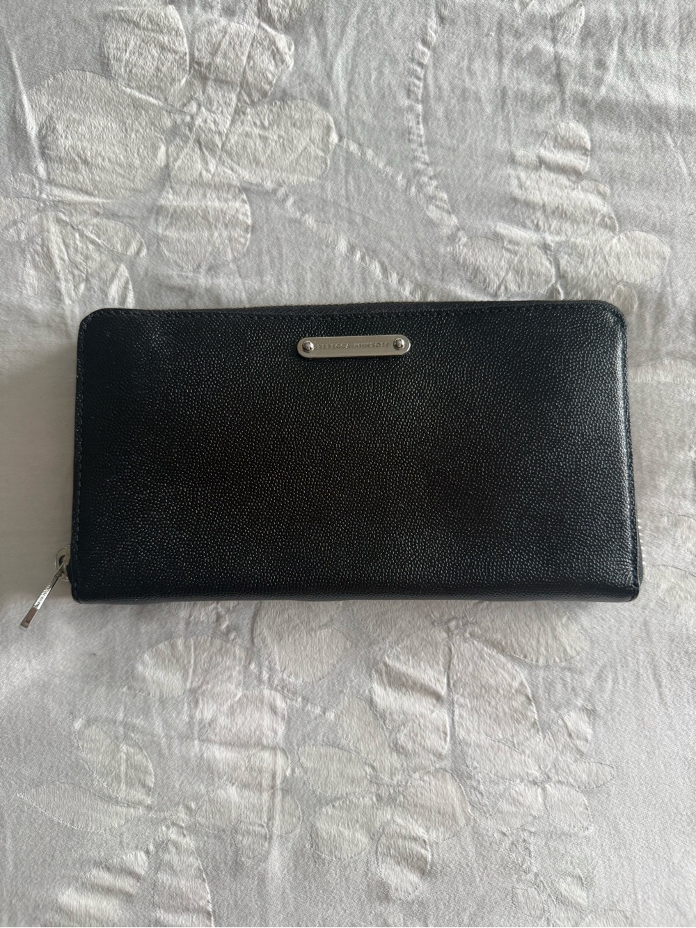 Rebecca Minkoff Black Zip-Around Leather Wallet